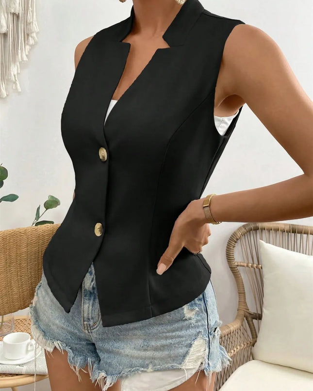 Button Down Vest Coat