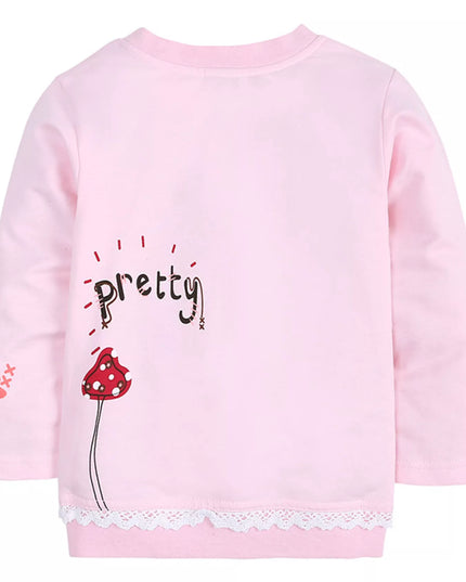 Children's Round Neck Top and Jeans Set