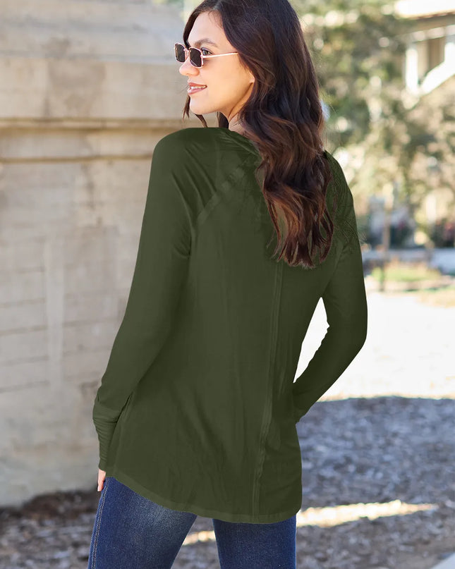 Basic Bae Full Size Round Neck Long Sleeve T-Shirt