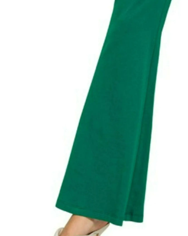 Zenana Wide Waistband Yoga Flare Pants