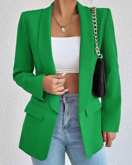 Shawl Collar Long Sleeve Blazer