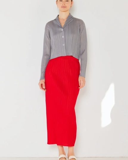 Marina West Swim Pleated Midi Pencil Skirt