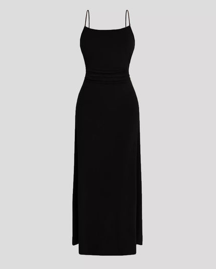 Solid Color Cami Dress & Shrug Set