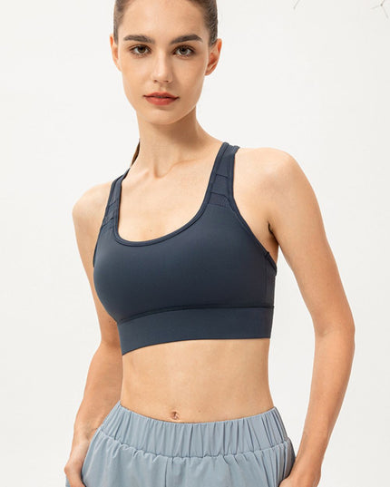 Scoop Neck Long Sports Bra 