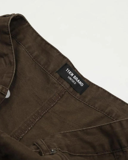 Men's Cargo Jeans with Multi-Pocket