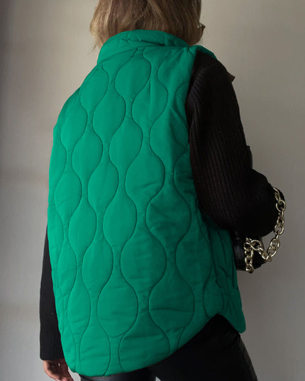 Collared Neck Vest with Pockets