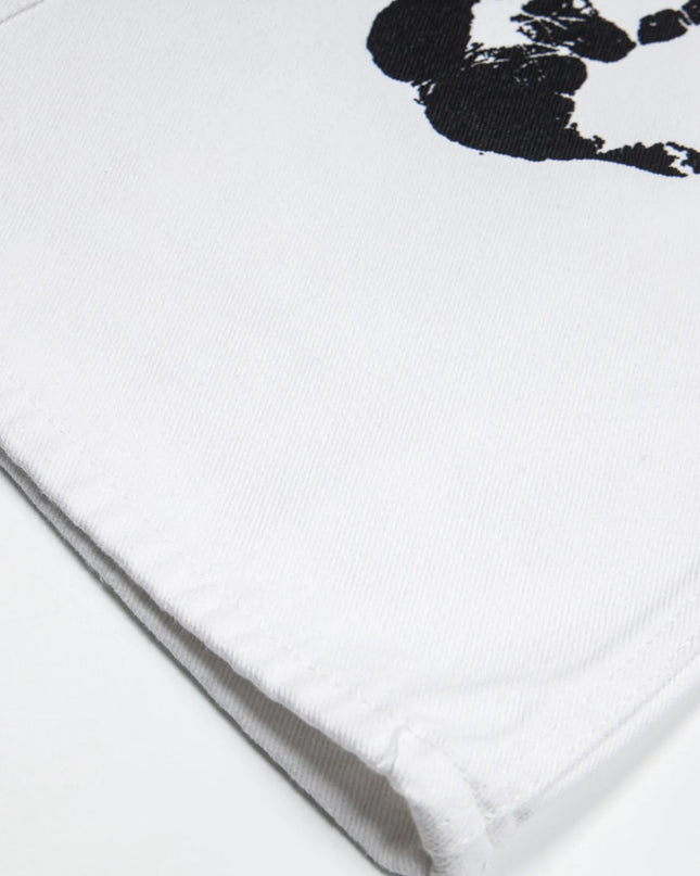 Men's Handprint Pattern Jeans