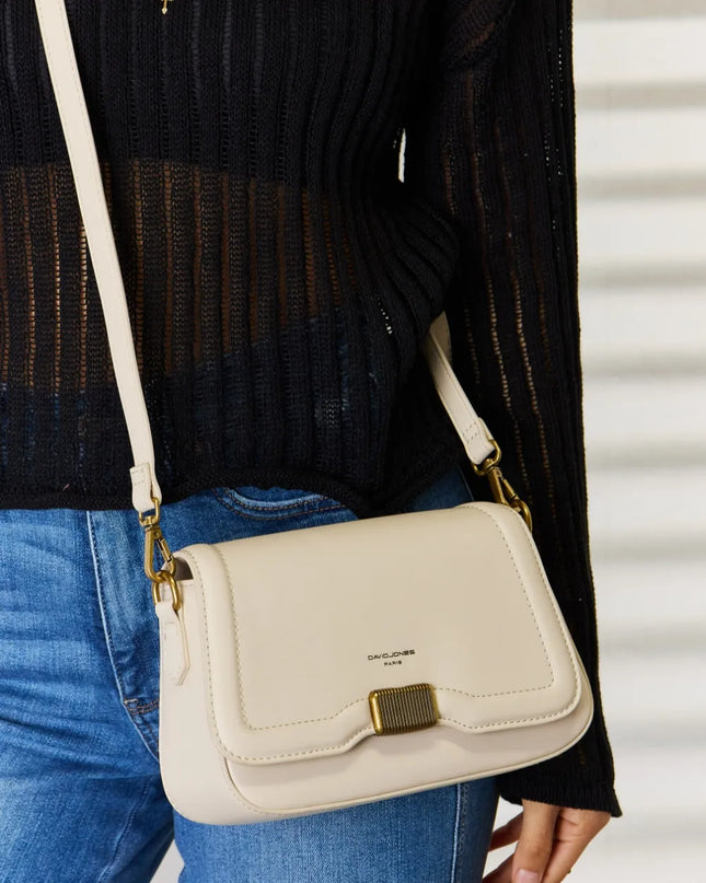 David Jones PU Leather Crossbody Bag
