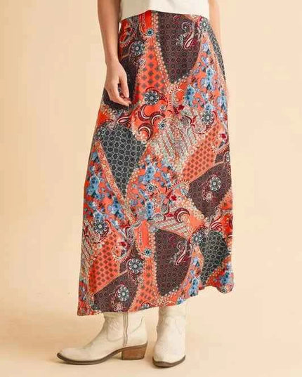 Aemi + Co Printed Maxi Skirt