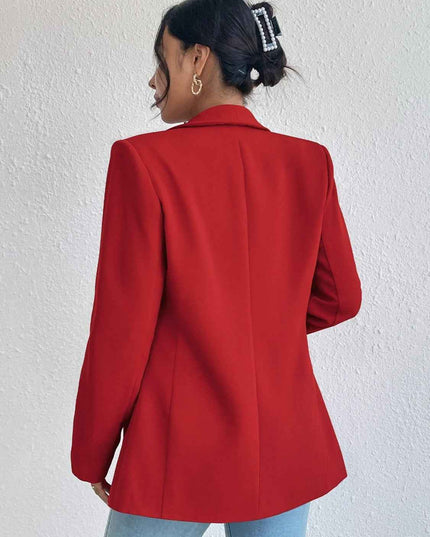 Shawl Collar Long Sleeve Blazer