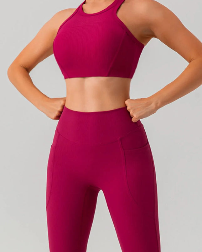 Round Neck Racerback Active Tank 