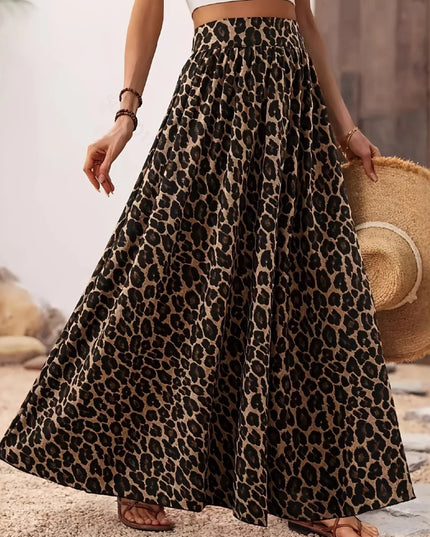 Leopard Maxi Skirt 