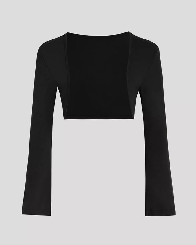 Solid Color Cami Dress & Shrug Set