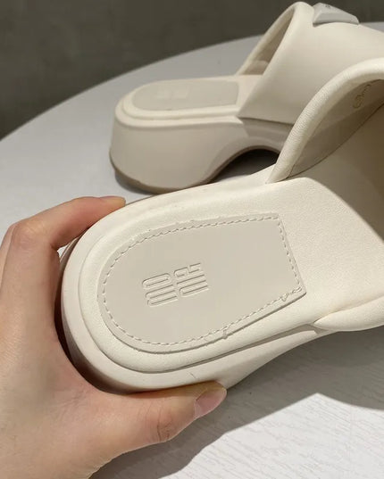 PU Leather Platform Sandals 