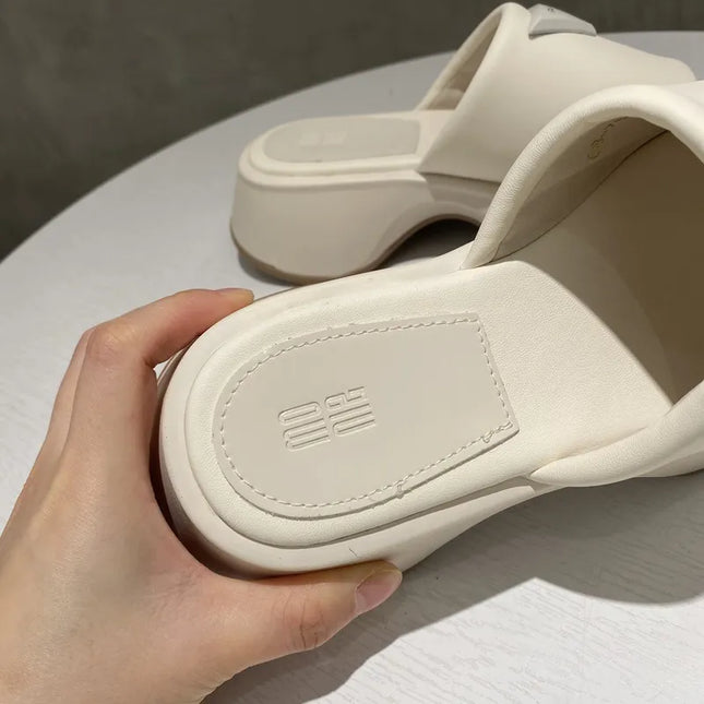 PU Leather Platform Sandals 