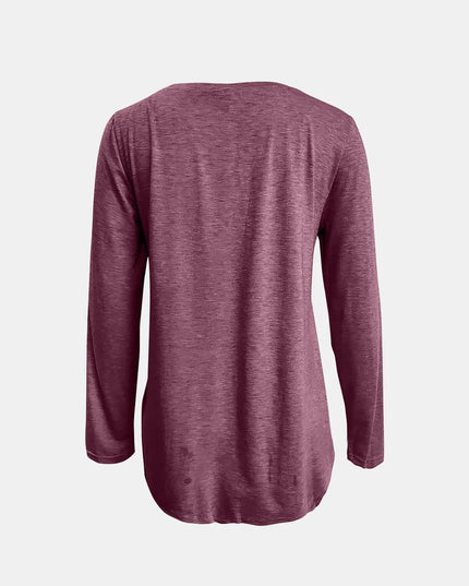 Full Size Reindeer Round Neck Long Sleeve T-Shirt