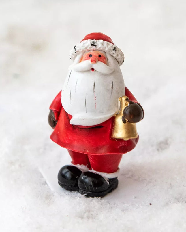 Christmas Santa Claus Miniature Figurine Ornament Style D One Size