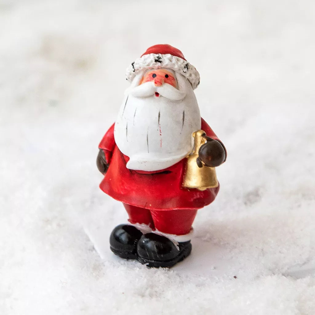 Christmas Santa Claus Miniature Figurine Ornament Style D One Size