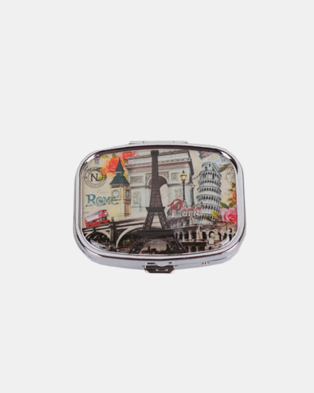 Nicole Lee USA Print Metallic Rectangular Pill Case Europe One Size
