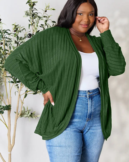 Basic Bae Full Size Ribbed Cocoon Cardigan