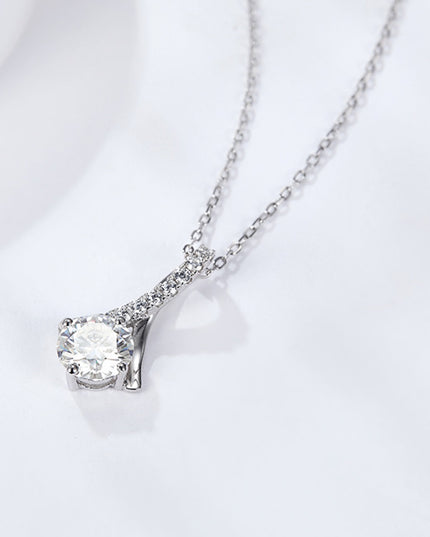 Special Occasion 1 Carat Moissanite Pendant Necklace