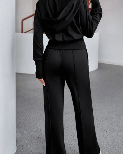 Zip-Up Hoodie and Pants Active Set