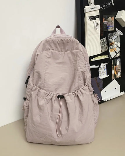 Drawstring Nylon Backpack Bag