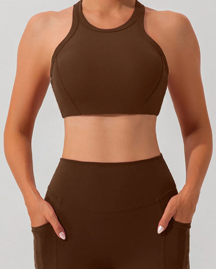 Round Neck Racerback Active Tank 