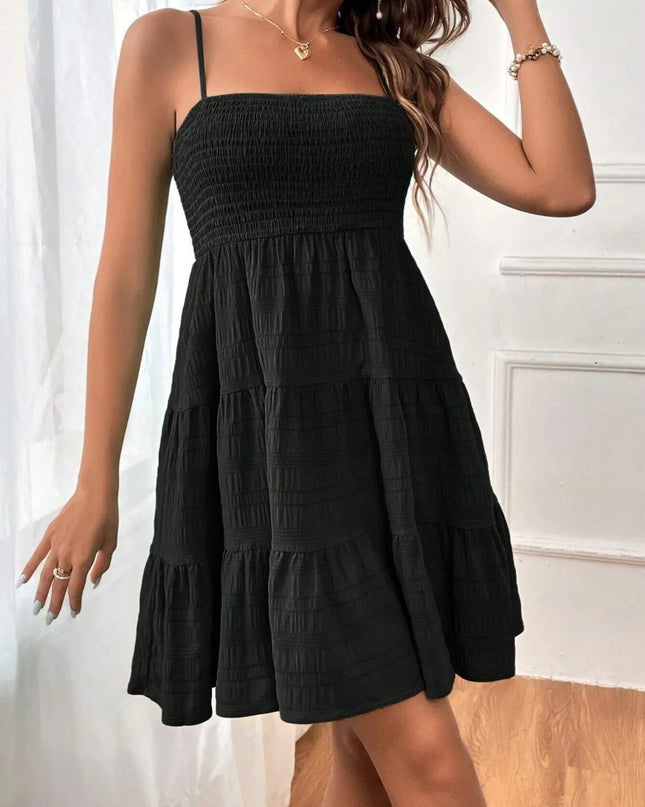 Smocked Tiered Cami Dress