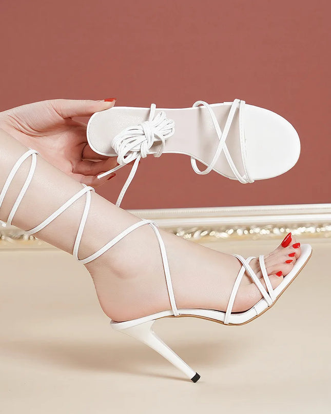 Open Toe Stiletto Sandals