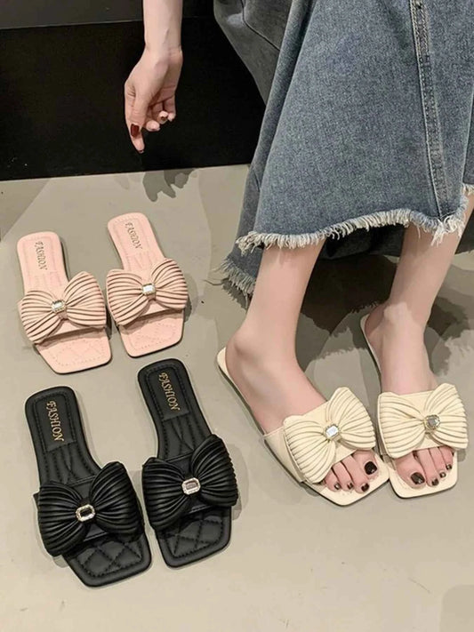 Bow-Knot Flat Sandals