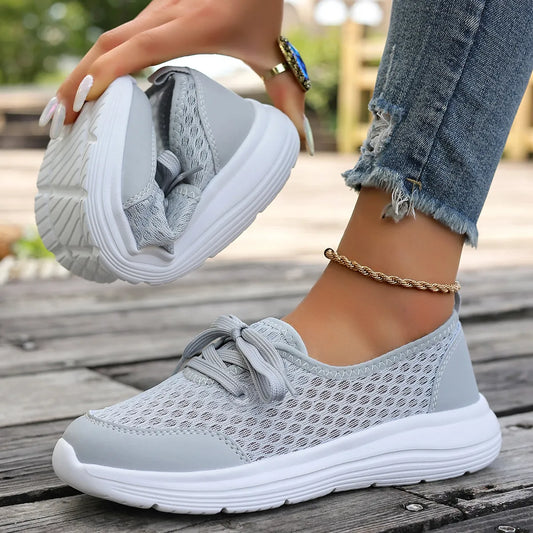Breathable Mesh Sneakers Gray