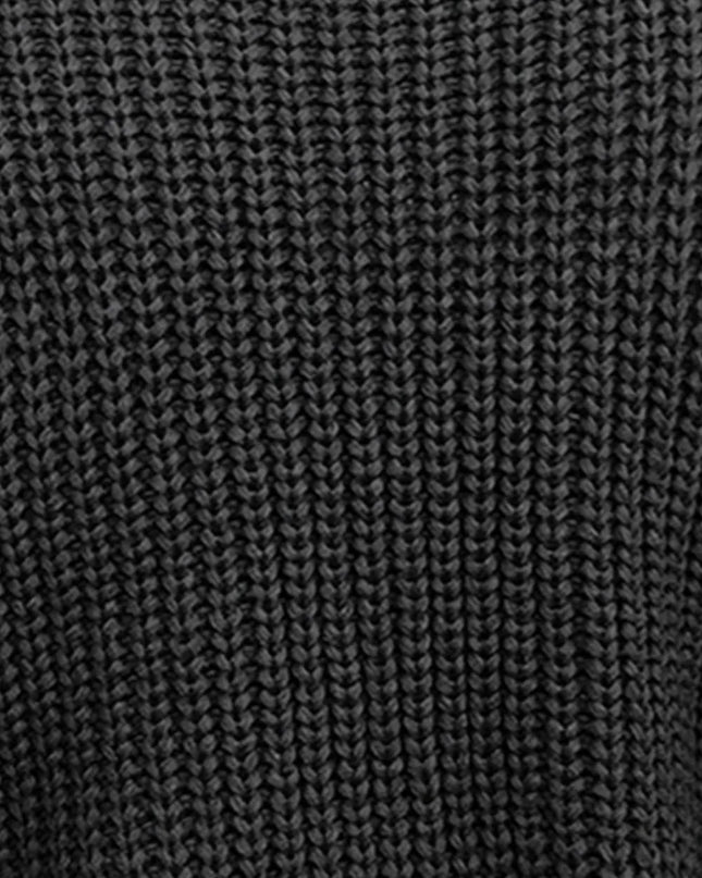 Cable-Knit Mock Neck Cap Sleeve Sweater