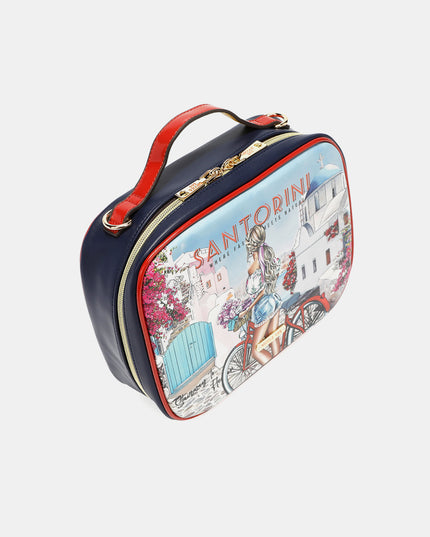 Nicole Lee USA Printed Handbag with Three Pouches