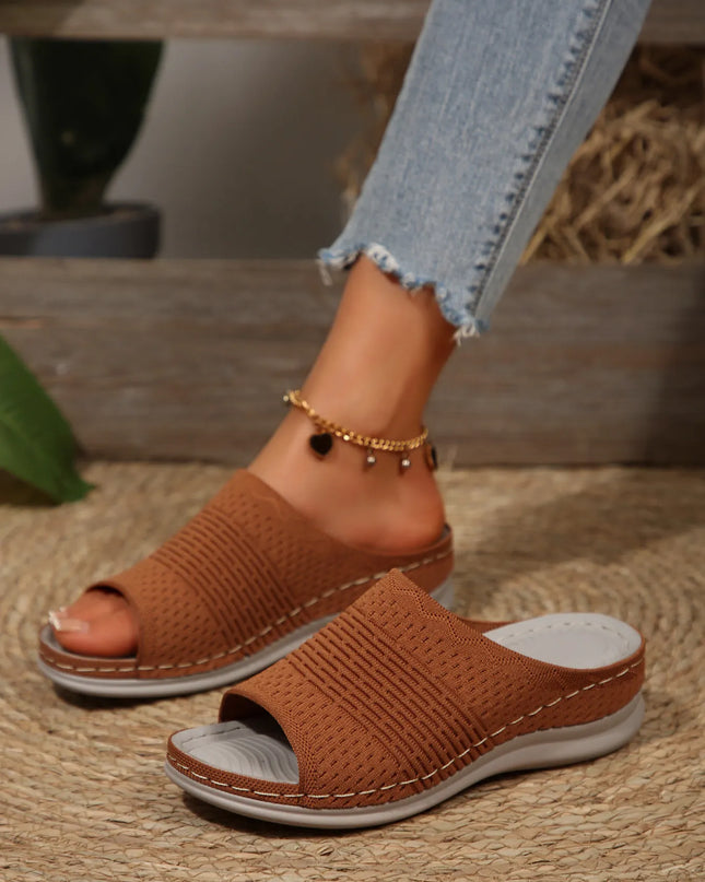Mesh Open Toe Sandals