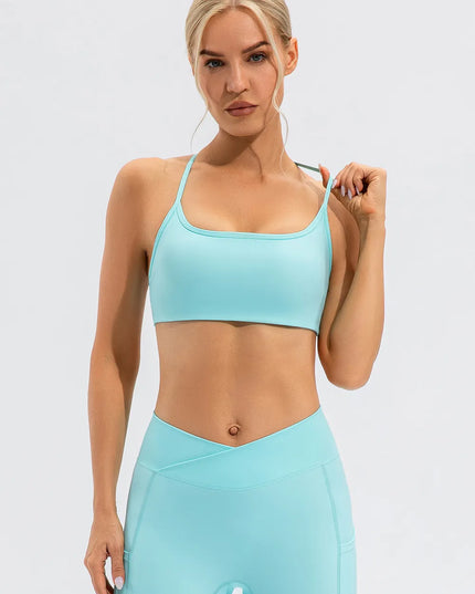 Crisscross Spaghetti Strap Active Cami 