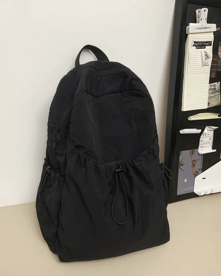 Drawstring Nylon Backpack Bag