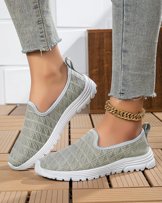 Breathable Mesh Slip-On Sneakers 