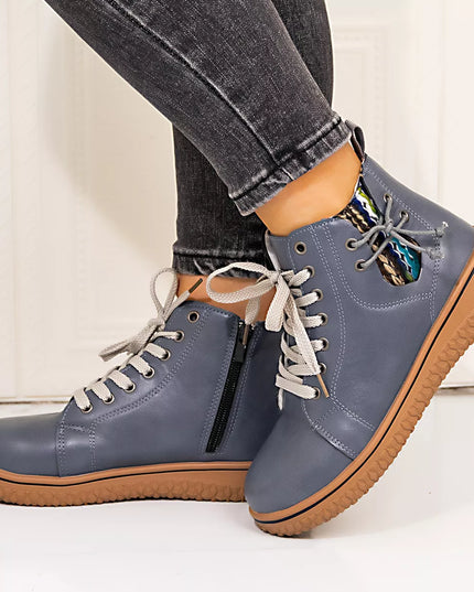 Round Toe Platform Boots