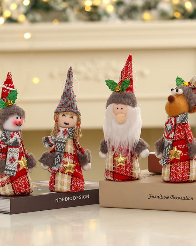 Assorted 2-Piece Christmas Doll Hanging Widgets