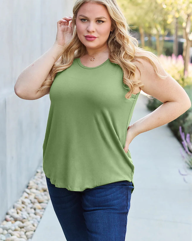 Basic Bae Bamboo Full Size Round Neck Tank