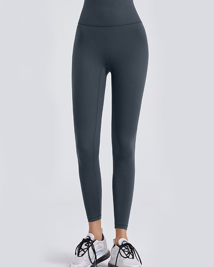 Wide Waistband Sports Leggings Charcoal