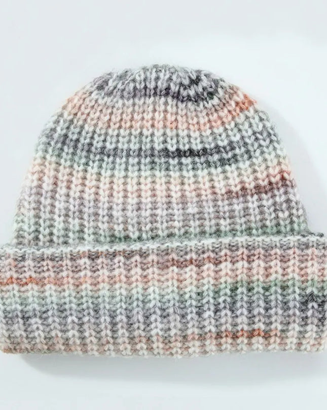 Thermal Contrast Knit Hat Gum Leaf One Size