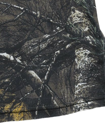 Asymmetrical Neck Printed Long Sleeve Top