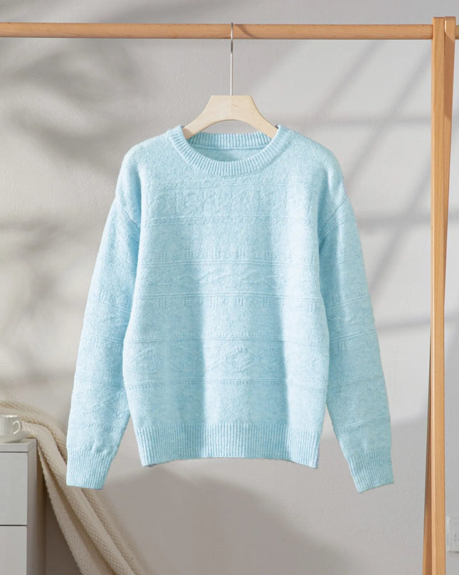 Round Neck Long Sleeve Sweater