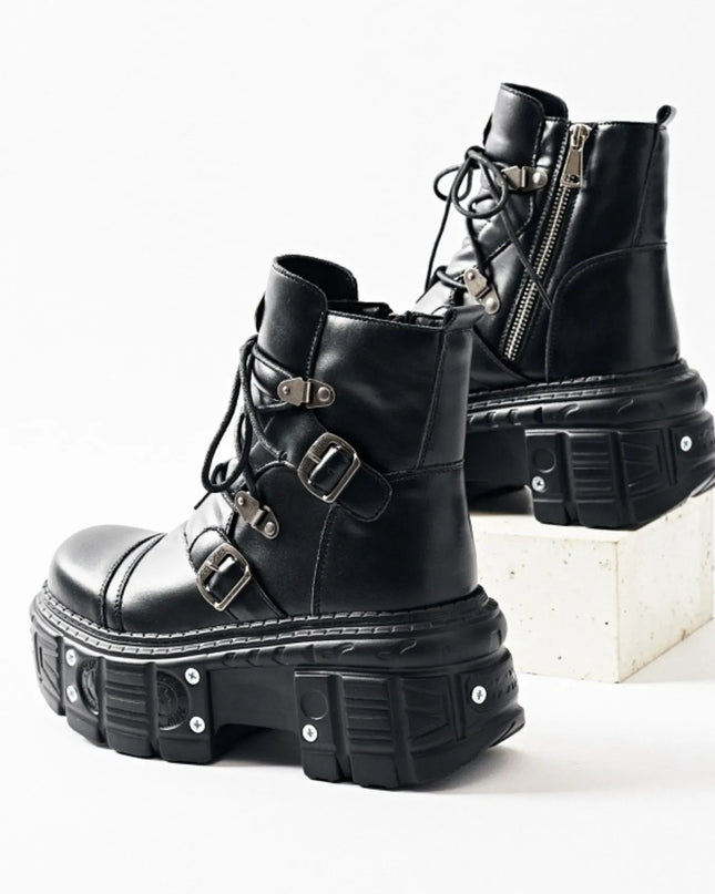 Lace Up Platform Boots