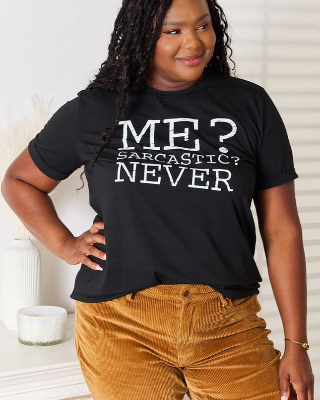 Simply Love Letter Graphic Round Neck T-Shirt