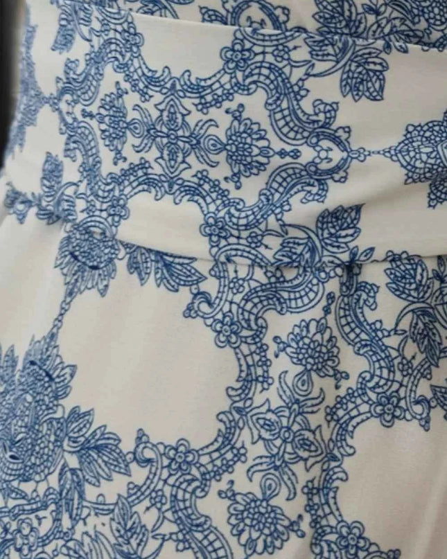 Printed Tied Maxi Cami Dress