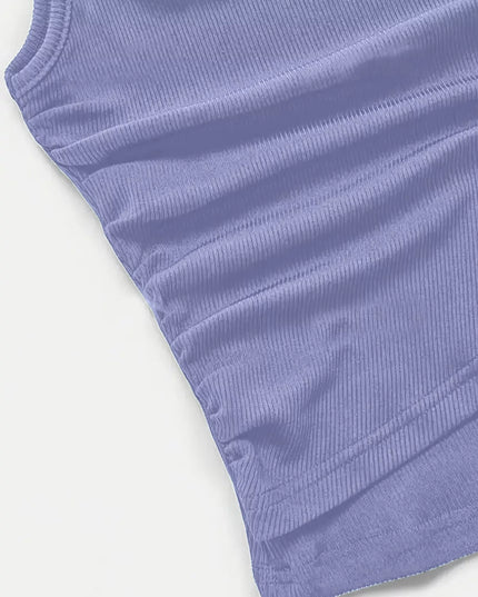 Side Tie Round Neck Tank and Pants Set