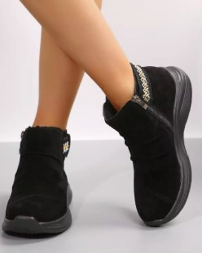 Round Toe Platform Boots